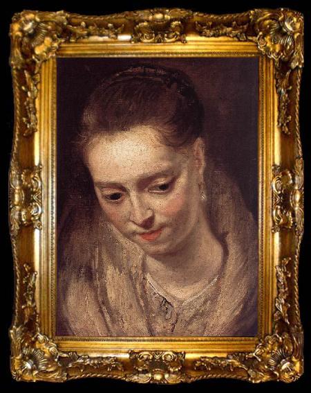 framed  RUBENS, Pieter Pauwel Portrait of a Woman, ta009-2